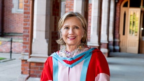 Hillary Clinton takes ceremonial role at Queen's University in Belfast