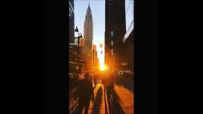 Manhattanhenge sunrise brightens NYC