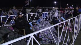 Supporters line up for Trump rally in South Jersey