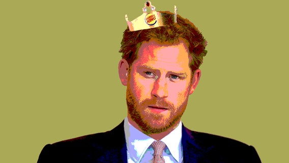 Burger King 'offers' Prince Harry a gig and a new crown