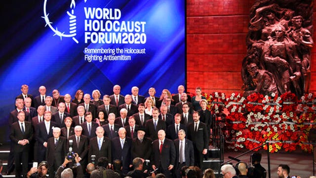 Leaders vow to learn from Holocaust, offer competing lessons