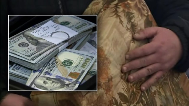 Man returns $43,000 he found in couch he bought from Michigan thrift store