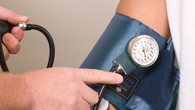 Checking blood pressure