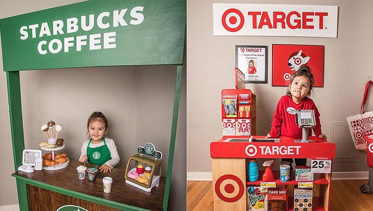 Though Ariah clearly enjoys her new set up – she even made Target Employee of the Month, according to a framed photo behind the tiny checkout counter – her mom Renee Doby-Becht admits she might like it more. (Brigette Doby)