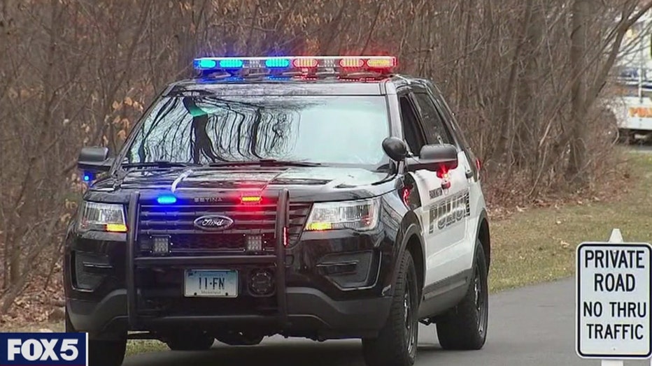 A police vehicle on a road