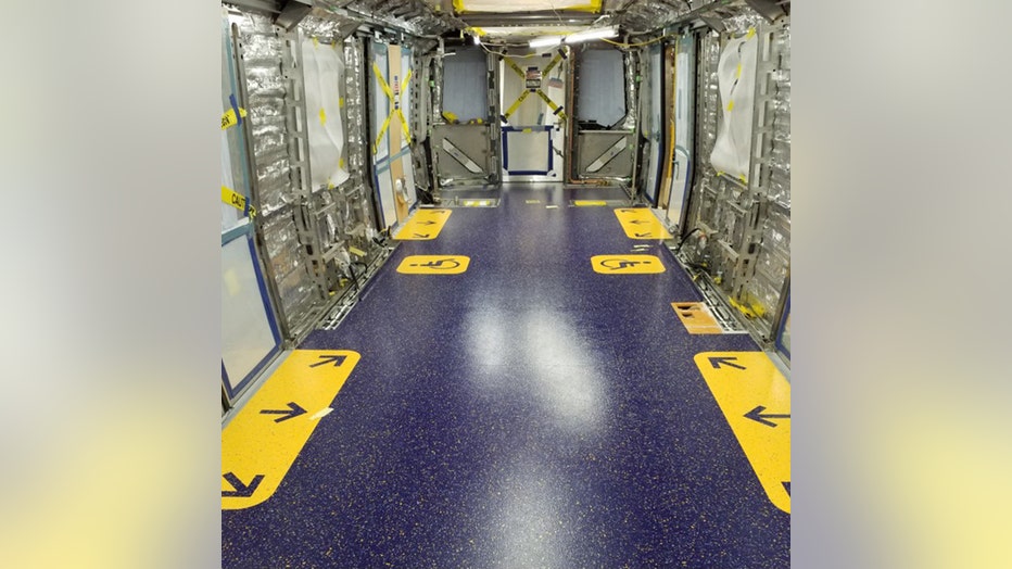 An interior look at the R211 subway car