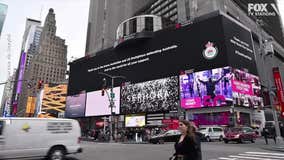 Australian firefighters thank American crews in Times Square ad