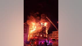 Fire rips through NJ church; cause sought