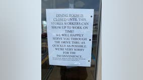 Taco Bell apologizes after sign appears at restaurant calling out workers for showing up late