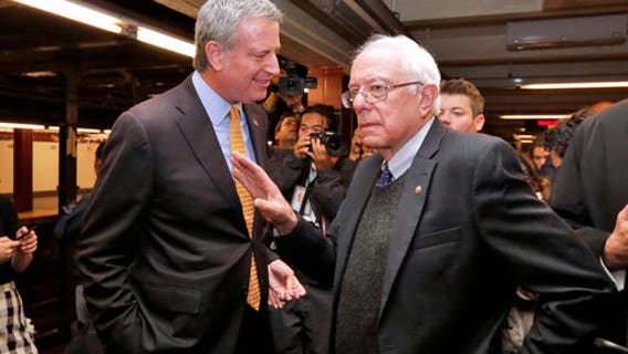 De Blasio endorses former 2020 rival Sanders for president
