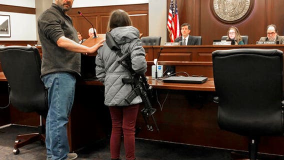 11-year-old girl brings loaded AR-15 to Idaho hearing