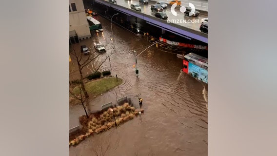 Water main break floods streets on the Lower East Side