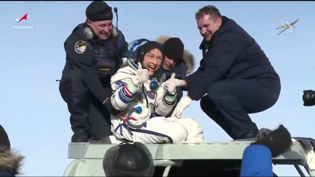Record-breaking astronaut returns to Earth after 328 days in space