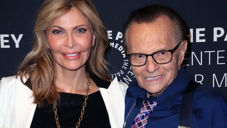 BEVERLY HILLS, CA - AUGUST 01: Shawn King (L) and TV host Larry King attend A Special Evening With Dionne Warwick: Then Came You presented by The Paley Center for Media at The Paley Center for Media on August 1, 2018 in Beverly Hills, California. (Photo by David Livingston/Getty Images)