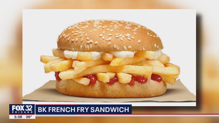 burger king french fry sandwich