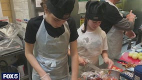 Kids make meals and care kits for homeless New Yorkers