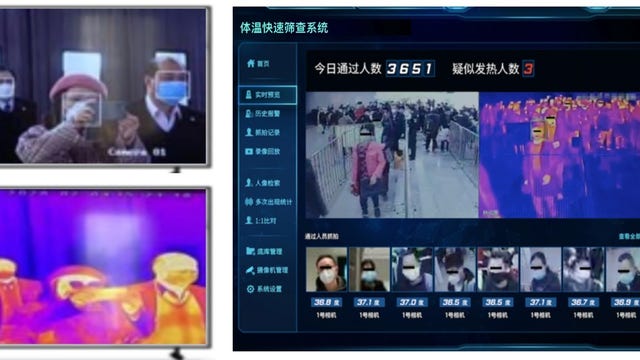 AI system allows mass screenings of body temperatures