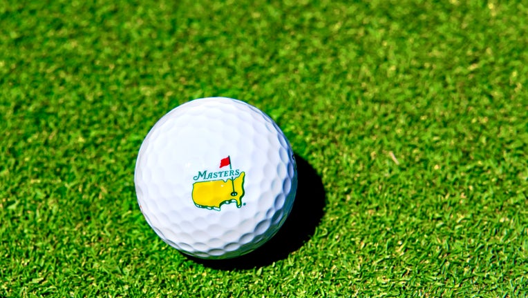 US Masters Golf Ball On Golf Green