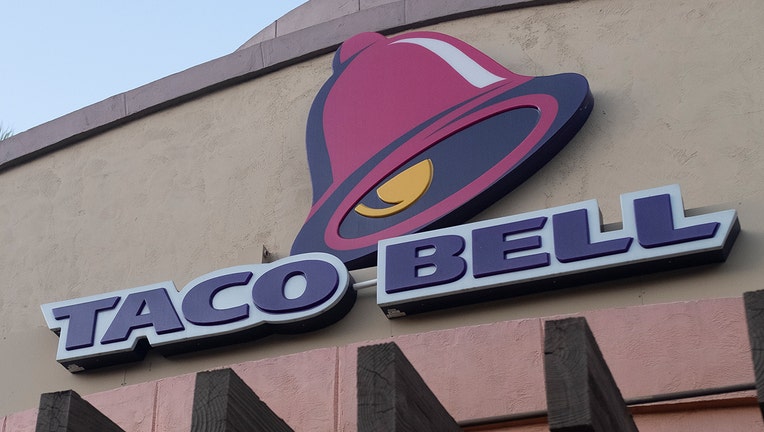 FILE - Taco Bell logo is seen in Mountain View, California