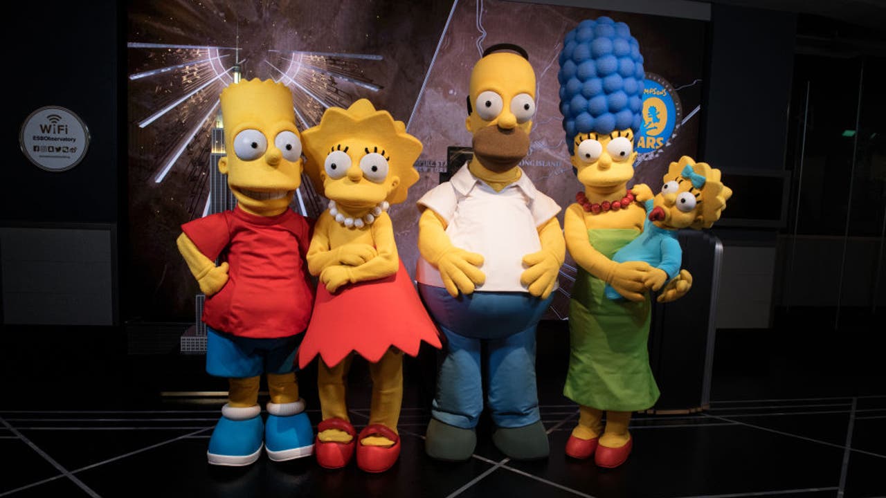 Time Travel Bart And Marge Simpson Porn - Family recreates 'The Simpsons' opening sequence amid coronavirus isolation