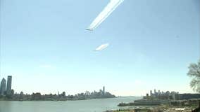 Blue Angels, Thunderbirds perform flyover in NYC, NJ