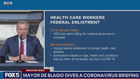 De Blasio wants a military medical draft to fight the war on coronavirus