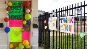 ‘Thank God there are people like you’: Community makes signs of support for St. Louis hospital staff