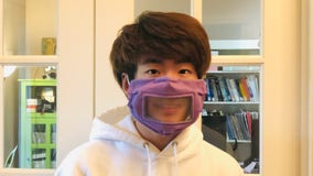 High school student makes clear face masks to help deaf and hard of hearing communicate