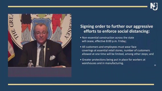 As deaths mount, NJ governor issues new order for shops and construction