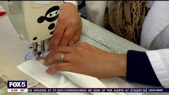 Fashion designer Naeem Khan creates special face mask for hospital workers