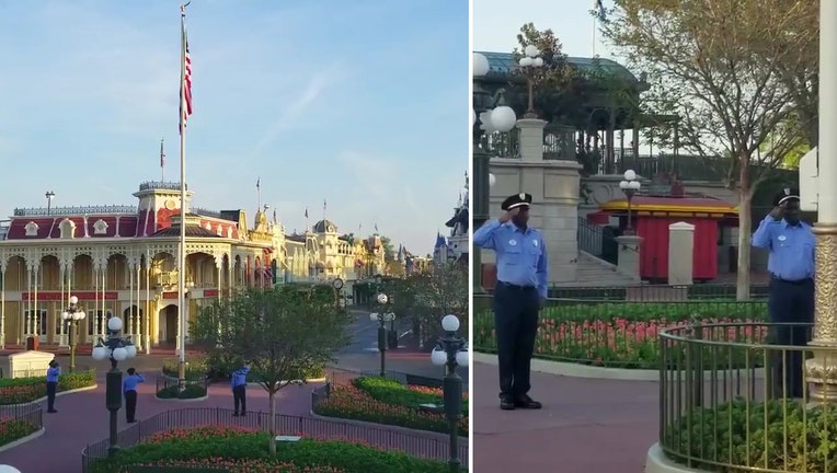 disney flag raising