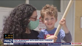 4-year-old San Francisco birthday boy feted with fire trucks