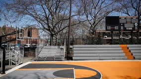 NYC's iconic street ball courts go quiet during pandemic