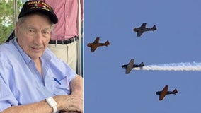 WWII veteran gets special flyover after dying alone in his nursing home during lockdown