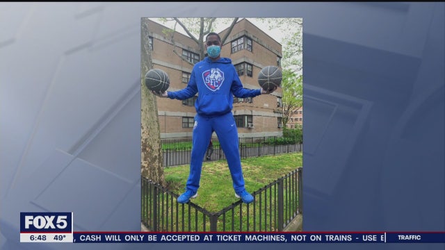 College basketball player's trick shots go viral