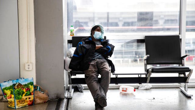 Homeless people at idled airport venue to be tested and moved