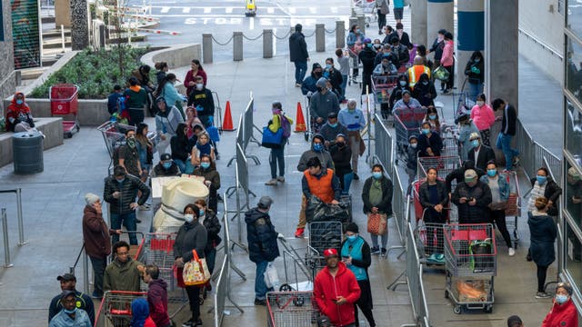 Store workers become enforcers of social distancing rules