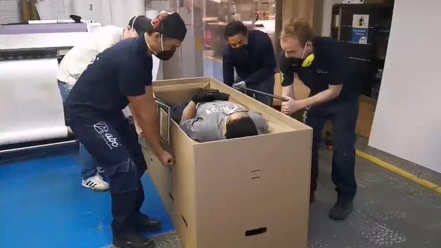 Company creates hospital bed that converts into a coffin amid the COVID-19 pandemic