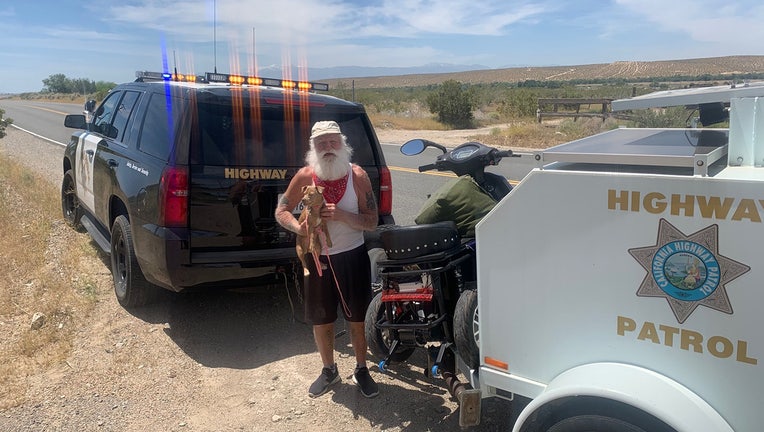 CHP Helps Homeless Man 1