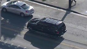 Police pursue an SUV driver in South Central Los Angeles