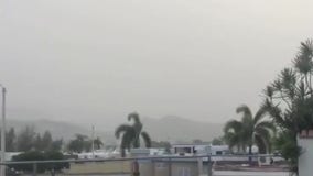 Sahara Desert dust plume crosses ocean and blankets Puerto Rico