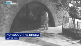 Video shows man smashing through glass window at Bronx church