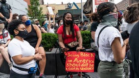Man who charged New York protesters with knife claw arrested
