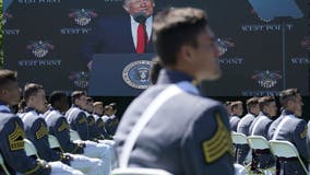 At West Point, Trump stresses unity, nation's core values