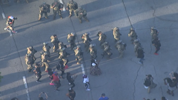 One perfect moment: Georgia National Guard, protesters dance the 'Macarena'