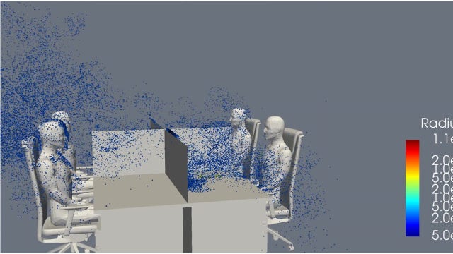 Computer simulation from Japanese university shows how easily COVID-19 can spread in an office
