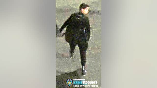 Search for man who threw brick at NYPD officer