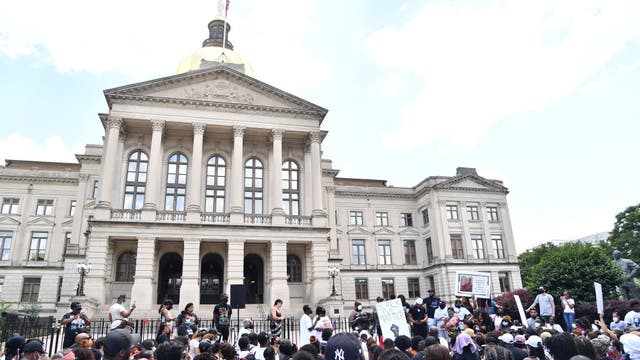 Protesters call attention to deaths of two more black men