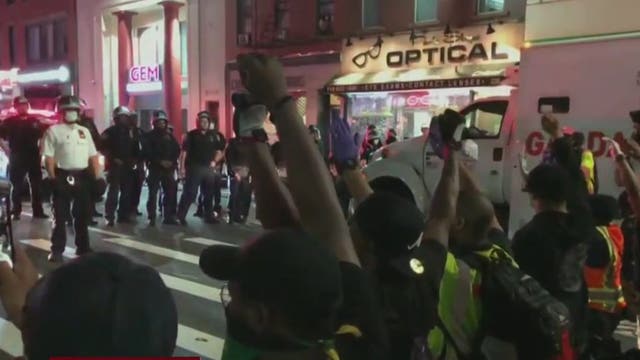 Protesters defy curfew, take to NYC streets for 7th straight night of demonstrations