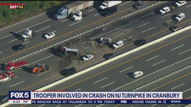NJ State Trooper injured in crash